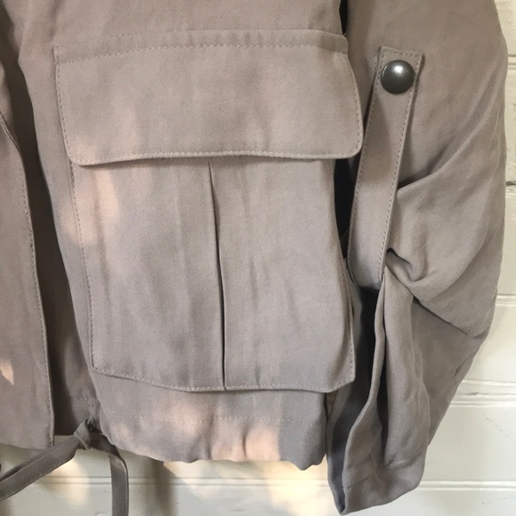 Sold Halogen Twill Zip Front Utility Jacket - Picture 4 of 4